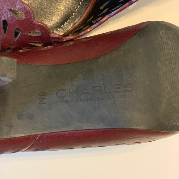 Charles By Charles David Taken Burgundy Teardrop 8 - Picture 5 of 6